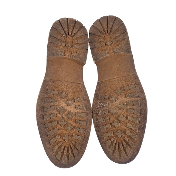 Sonoma Leather Combat Boots Mens 9.5 M Lace Up Side Zip Cap Toe Gray Brown - Picture 8 of 10